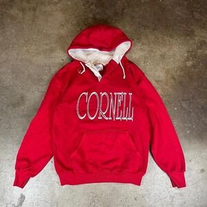 Vintage 80s Cornell Henley hoodie Size men's small